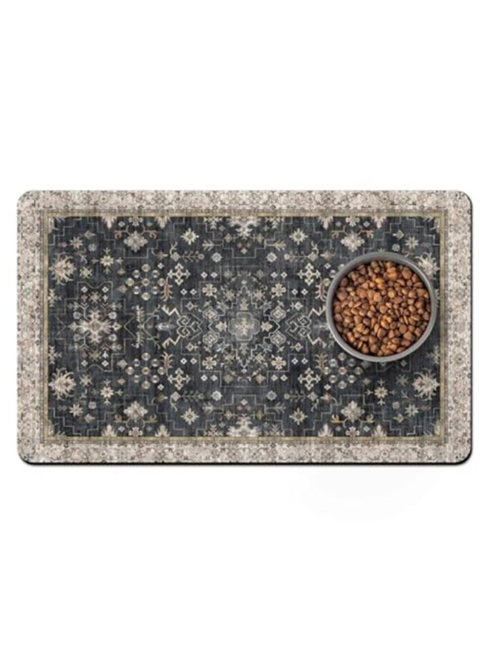Pet Food Mats for Floor Absorbent Food and Water Dispenser Mat 12*20